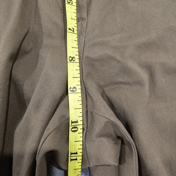 Talbots 6P Straight Leg Chino Pants Khaki Green Cotton Spandex Women - Picture 5 of 7